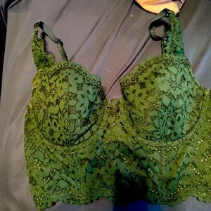 Green Corset Bra top